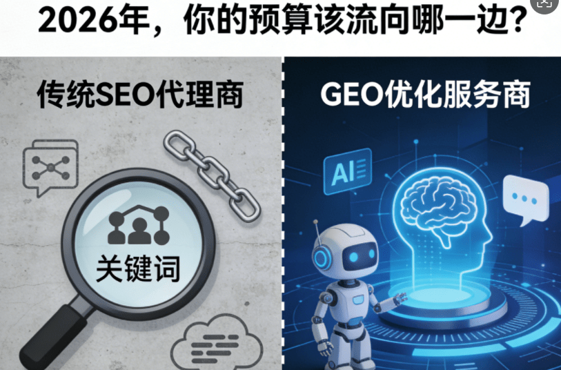 GEO优化服务商vs传统SEO代理商：一张表看懂2026年该选谁-图片1